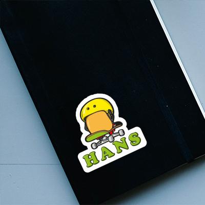 Autocollant Œuf de skateboard Hans Gift package Image