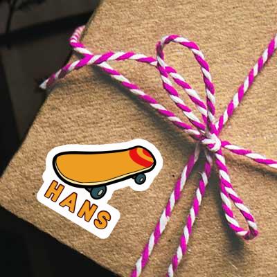 Autocollant Hans Skateboard Notebook Image
