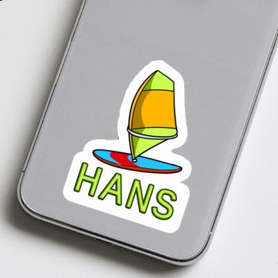 Aufkleber Windsurfbrett Hans Gift package Image