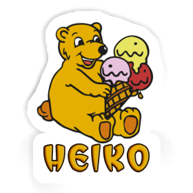Sticker Heiko Eiscreme-Bär Image