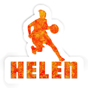 Sticker Helen Basketballspielerin Image