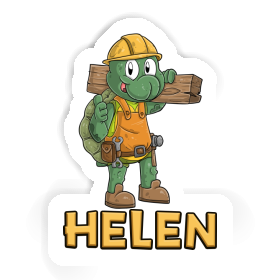 Sticker Helen Construction worker Image