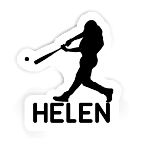 Sticker Helen Baseball Player Image