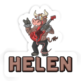 Sticker Helen Guitarist Image