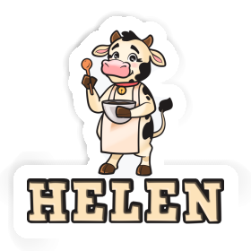 Cow Sticker Helen Image