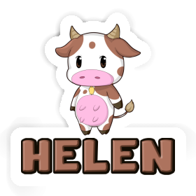 Cow Sticker Helen Image