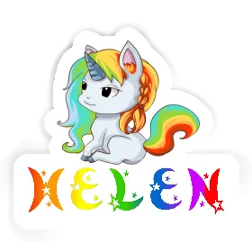 Helen Autocollant Licorne Image