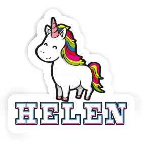 Helen Sticker Einhorn Image