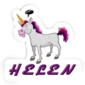 Angry Unicorn Sticker Helen Image