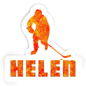 Hockey Player Sticker Helen Image