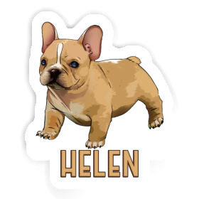 Helen Autocollant Bulldog français Image