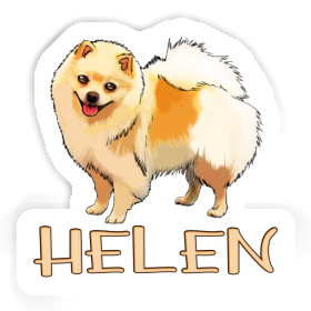 Autocollant Spitz allemand Helen Image