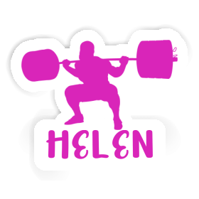 Haltérophile Autocollant Helen Image