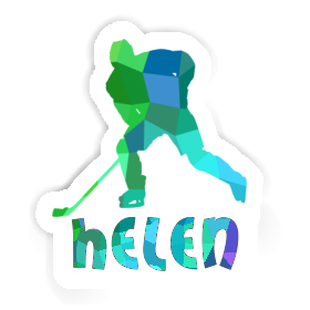 Helen Sticker Hockey Player Image