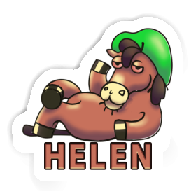 Sticker Helen Lying horse Image