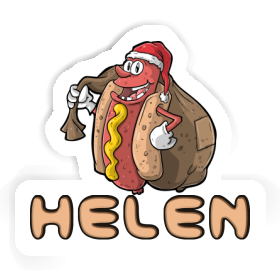 Sticker Helen Hot Dog Image