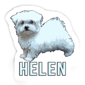 Helen Sticker Maltese Image