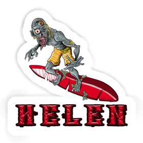 Surfer Sticker Helen Image