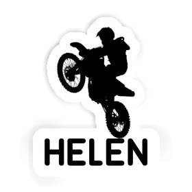 Motocrossiste Autocollant Helen Image