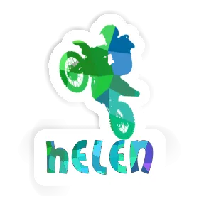 Autocollant Motocrossiste Helen Image