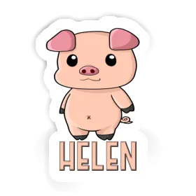 Schweinchen Sticker Helen Image