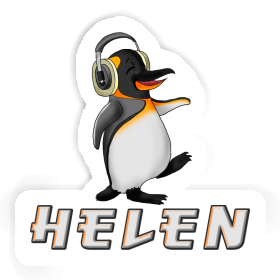 Sticker Helen Music Penguin Image