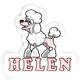 Caniche Autocollant Helen Image