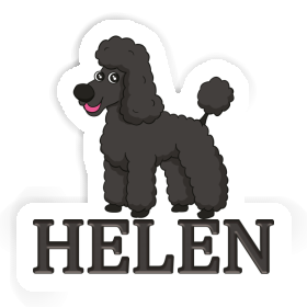 Helen Autocollant Caniche Image