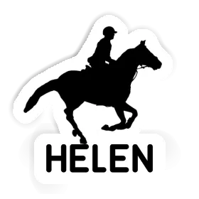 Autocollant Cavalière Helen Image