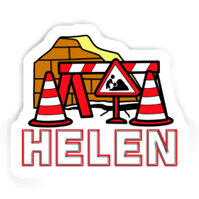 Road Construction Sticker Helen Image