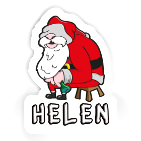 Autocollant Père Noël Helen Image