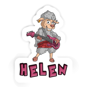 Guitarist Sticker Helen Image