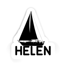 Sticker Helen Sailboat Image