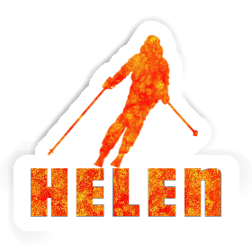 Skieuse Autocollant Helen Image