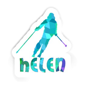 Helen Aufkleber Skifahrerin Image