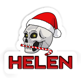 Sticker Weihnachtstotenkopf Helen Image