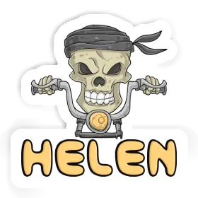 Sticker Helen Motorcycle Rider Image