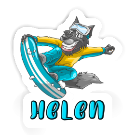 Sticker Helen Snowboarder Image