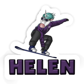 Helen Sticker Snowboarderin Image