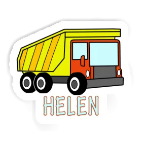 Camion à benne Autocollant Helen Image