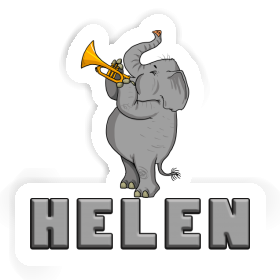 Sticker Helen Trumpet Elephant Image