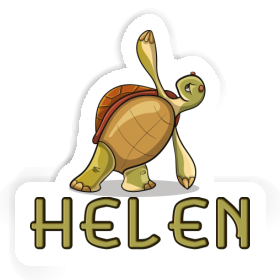 Tortue yoga Autocollant Helen Image