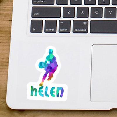 Basketballspieler Aufkleber Helen Laptop Image