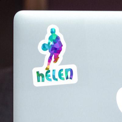 Helen Sticker Basketball Player Image