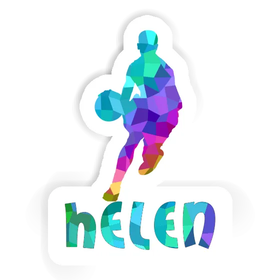 Helen Sticker Basketball Player Notebook Image