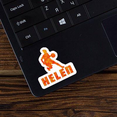 Sticker Helen Basketballspielerin Laptop Image