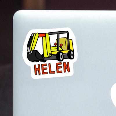 Mini-Excavator Sticker Helen Notebook Image