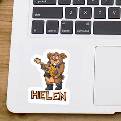 Sticker Guitarist Helen Laptop Image