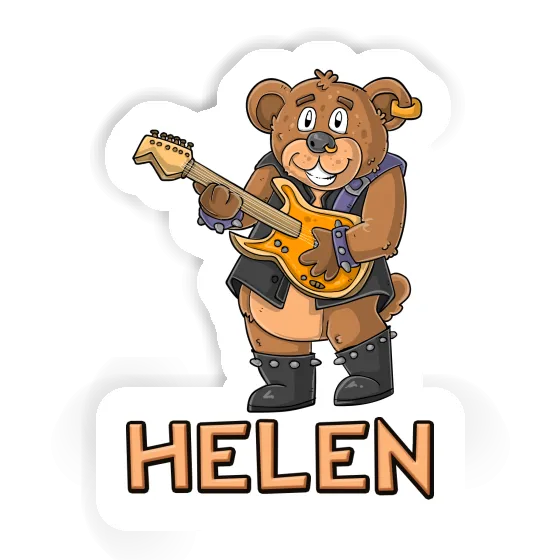 Sticker Guitarist Helen Laptop Image