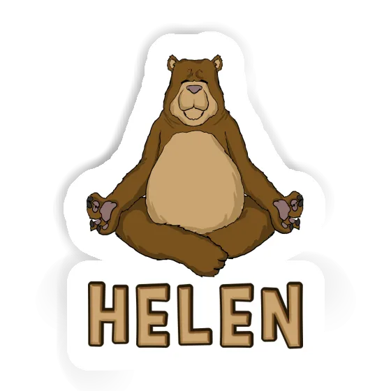 Sticker Helen Bear Notebook Image